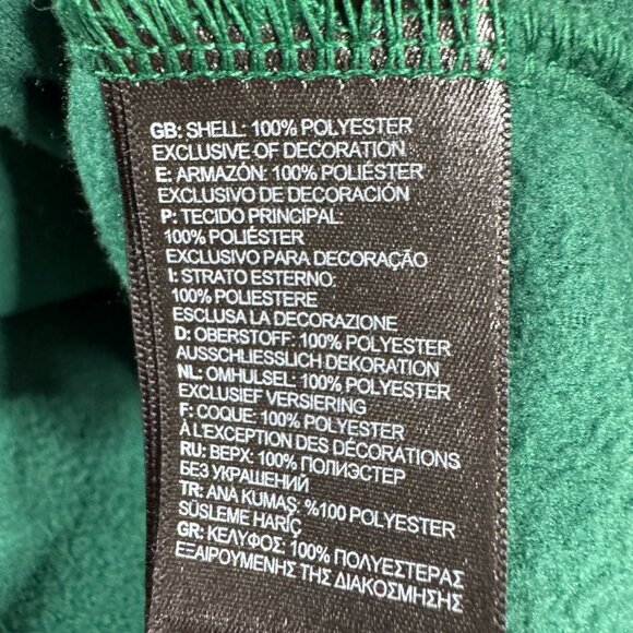 The North Face Half Zip Fleece Pullover Men’s XL Green Long Sleeve - Picture 4 of 8